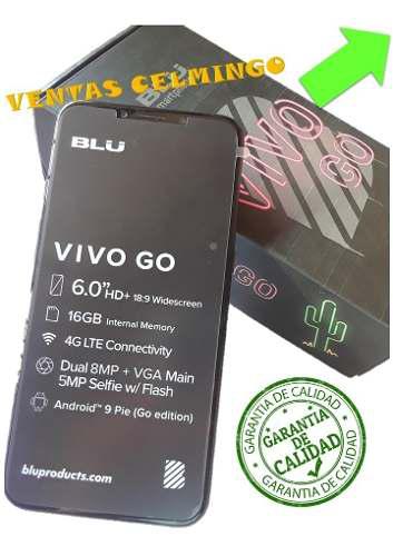 Blu Vivo Go 6.0 Hd, 16 Gb, And Roid 9, Lector De Huella 80us