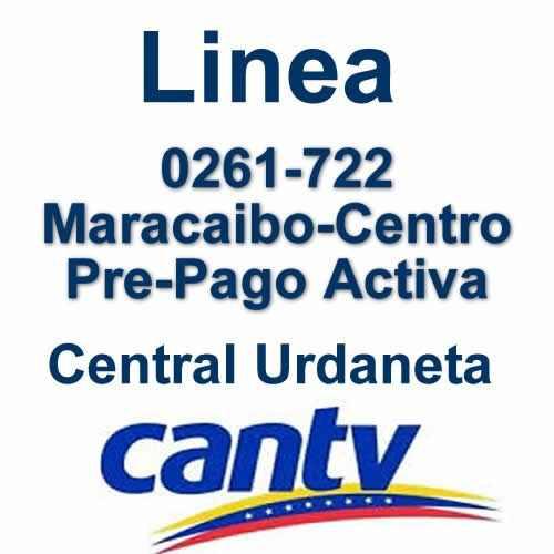 Cantv Linea Maracaibo Centro (0261) Inicia Por 722