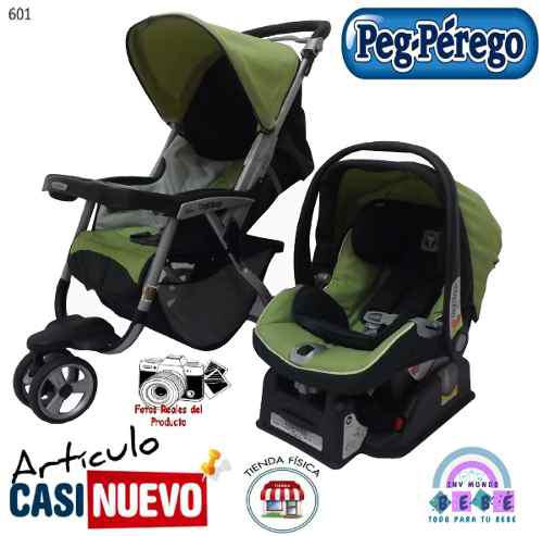 Coche 3 Ruedas Con Portabebe Pegpérego Impecable.-