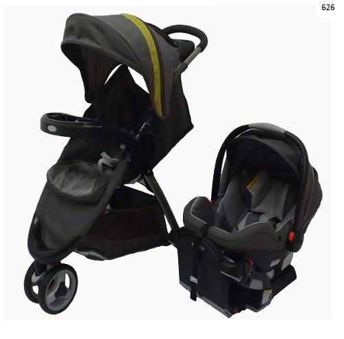 Coche 3 Ruedas Graco Y Portabebe Impecable.-