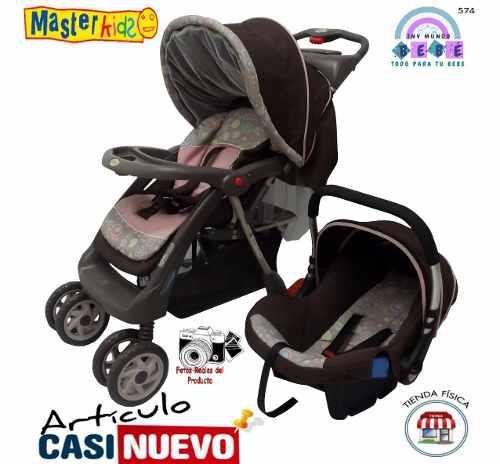 Coche Y Portabebe Masterkids Impecable.-