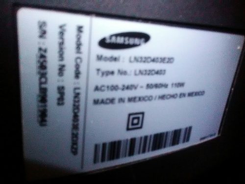 Fuente Y Repuestos De Tv Led 32 Pulgadas Samsung