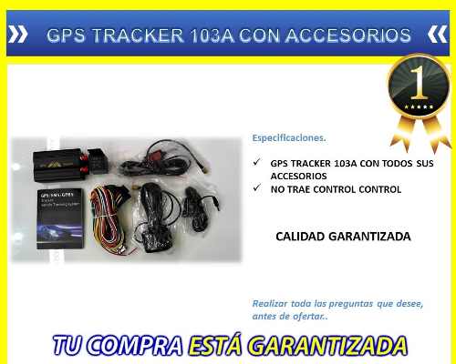 Gps Tracker 103a Con Accesorios Sin Control