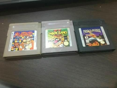 Nintendo Gameboy 3 Juego Lote Prince Of Persia Warioland 2