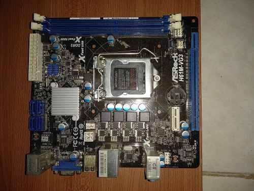 Para Reparar O Repuestos: Tarjeta Madre Asrock H61m-vg3 1155
