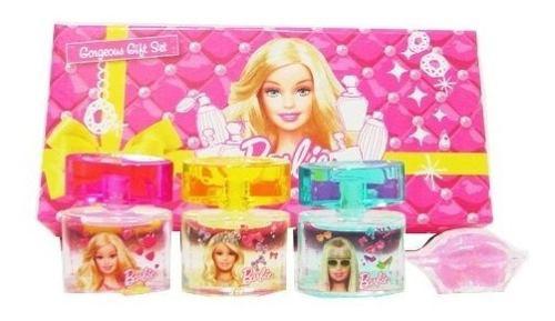 Perfumes Originales Kids Barbie Gorgeus Gift 3 X10 Ml Niña