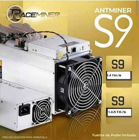 Antminer S9 14 Th/s 14.5 Th/s Incluyen (fuente De Poder)
