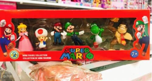 Coleccion 6 Figuras Pequeñas Super Mario Bros