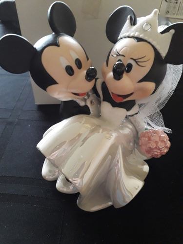 Figuras Muñecos Topper Torta Boda Porcelana Mickey Y Minnie
