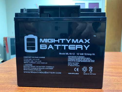 Bateria 12v- 18ah Mightymax Battery Agm Para Ups,etc