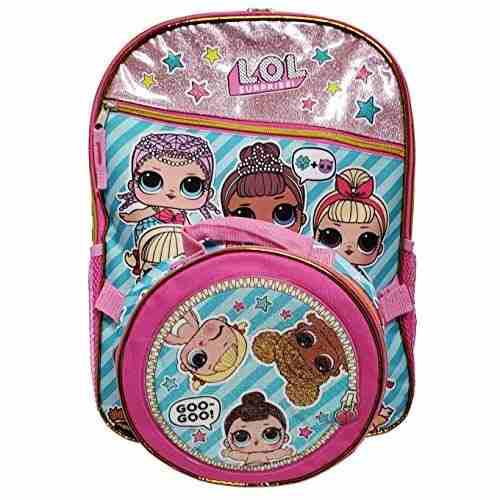 Bolso Morral Escolar Lol Surprise Con Lonchera