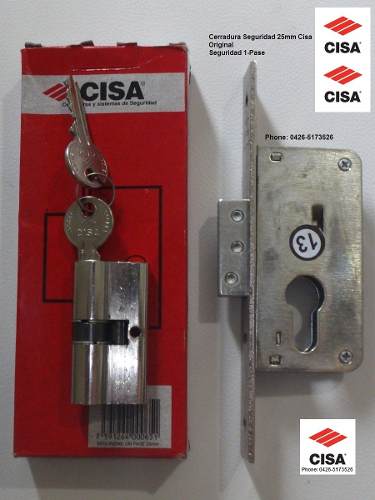 Cerradura Seguridad 25mm Cisa Original