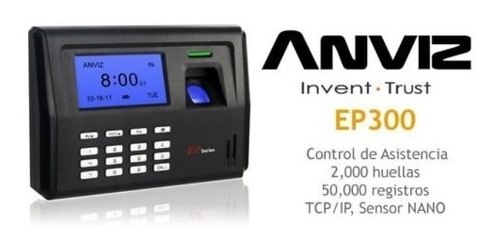 Control De Asistencia Biometrico Anviz Ep300 Nuevos