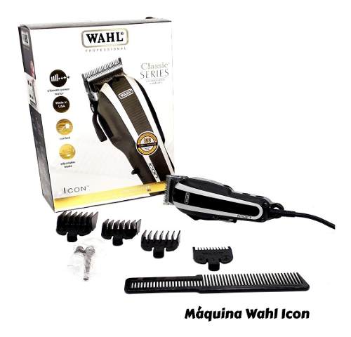 Maquina De Afeitar Wahl Icon + Peine Trampa Barberia