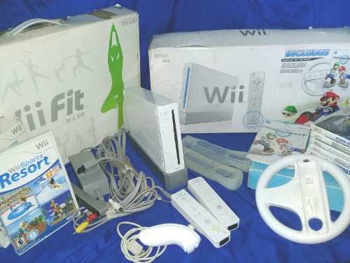 Nintendo Wii Original + Tabla Wii Fit +8 Juegos(acep Cambio)