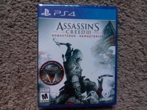 Assassins Creed 3 Remasterizado Ps4 Nuevo Sellado