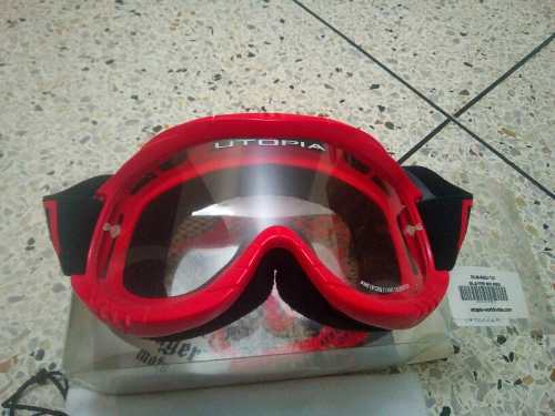 Lentes Motocross Utv Atv Bicicross Utopia Rojo