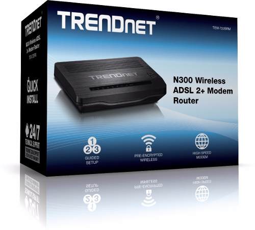 Modem Router 2en1 Adsl2+ Wifi Trendnet Compatible Aba Cantv