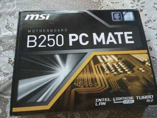 Msi Intel B250 Pc Mate (tarjeta Madre) Ddr4 Soporta 7ma Gen