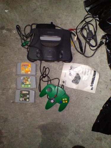 Nintendo 64 Con 1 Control Y 3 Juegos