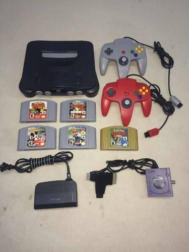 Nintendo 64 Con 2 Controles Y 5 Juegos + Exp Pack Poco Uso