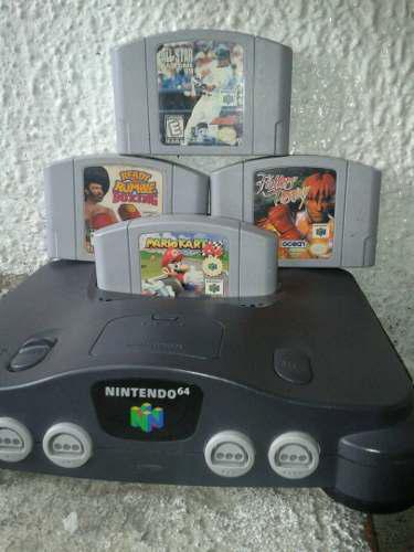 Nintendo 64 Consola + Juegos + 1 Control Excelente Estado