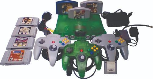 Nintendo 64 Edicion Jungle Green. En Combo Total.