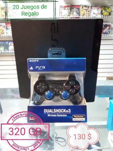 Playstation 3 Slim 320gb 20 Juegos.