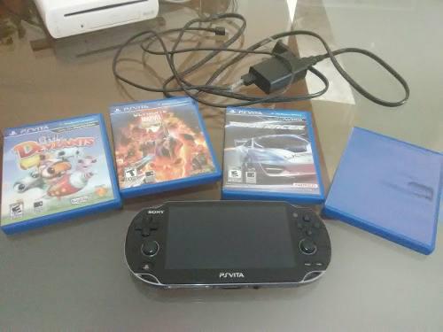 Psvita Con 4 Juegos Originales Y Con Forro