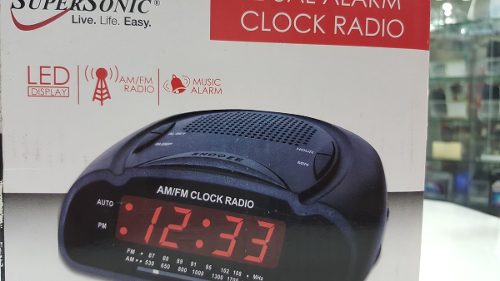 Radio Am/ Fm Reloj Despertador Supersonic Nuevo