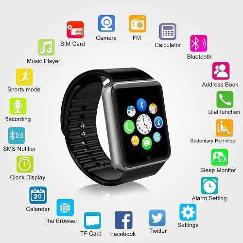 Reloj Telefono Smart Watch Gsm Padgene Fashion Camara Y Bt