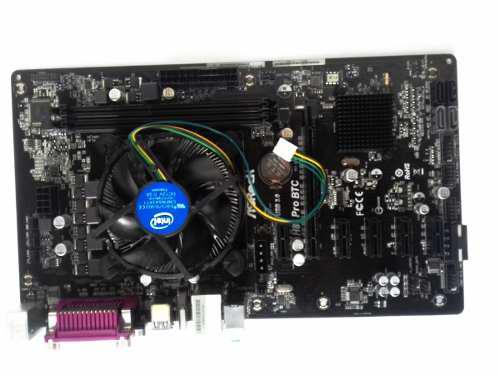 Tarjeta Madre Asrock H81 Pro Btc R2.0 + Proces Intel G1840