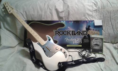 Bajo Para Xbox 360 Fender Rock Band Y Juego