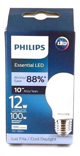 Bombillo Led 12w Philips 110-120v E27 6500k Cod:929001353511