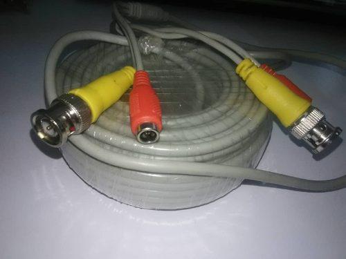 Cable Camara Seguridad Video Y Alimentacio Bnc 12v 18 Mts