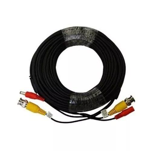 Cable De Video Y Corriente 18.3 Mts Con Conector Bnc Y Plug