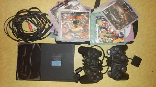 Excelente Consola Play Station 2 Chipeada Con Juegos