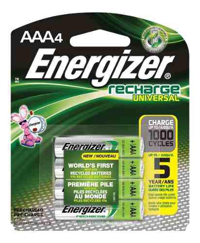 Pilas Baterias Aaa Recargables Energizer (blister De 4)