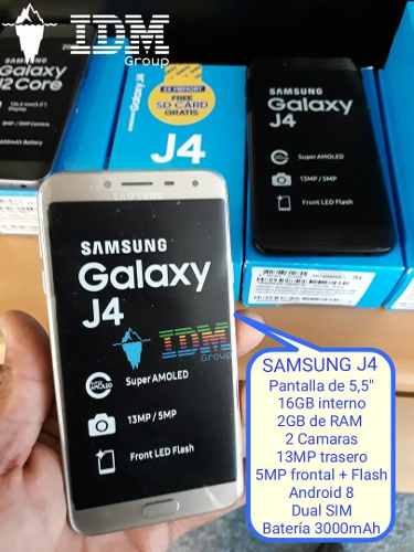 Samsung J4 _135 Us_ Telefono Celular Dual Sim Liberad