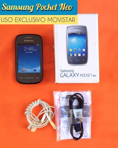 Telefono Celular Samsung Galaxy Pocket Neo Con Caja Manuales