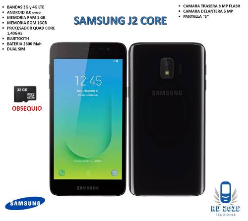 Telefono Celular Samsung J2 Core 16gb + Microsd 32gb Obsequi