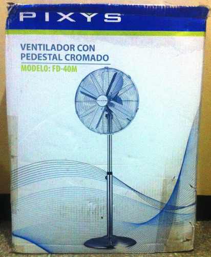 Ventilador Con Pedestal Cromado Pixys