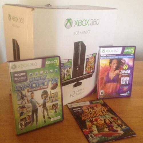 Xbox gb + Sensor Kineck + Control + 3 Juegos