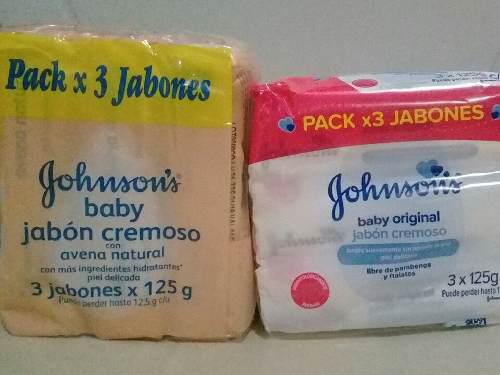 Johsons Baby Cremoso 125 Gr C/u Pack 3 Barra