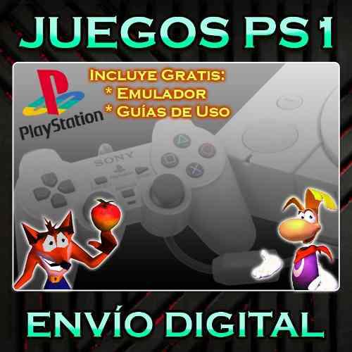 Juegos Ps1 Digitales Con Emulador Incluido + Guías De Uso