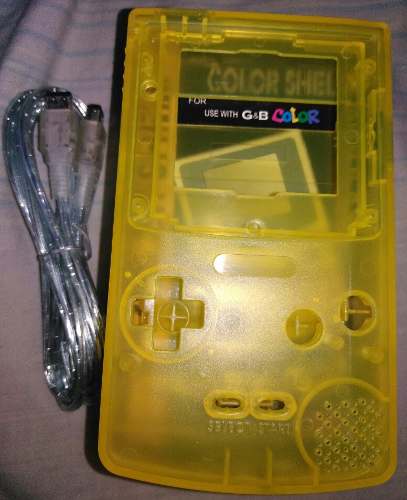 Rematando!!.carcasa Amarilla De Game Boy Color + Cable Usb