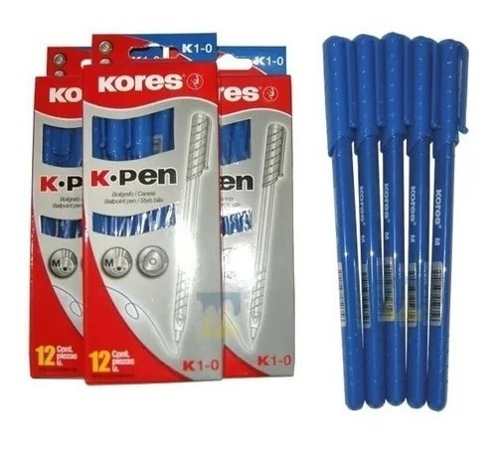 Bolígrafos Lapiceros Kores K.pen Azul, Negro Y Rojo