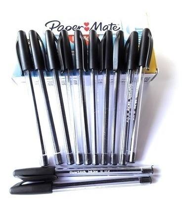 Boligrafos Paper Mate Injkoy Negro 12 Y 18 Unidades