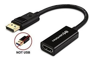 Cable Adaptador Displayport A Hdmi Gold Plated Monitor Hdtv