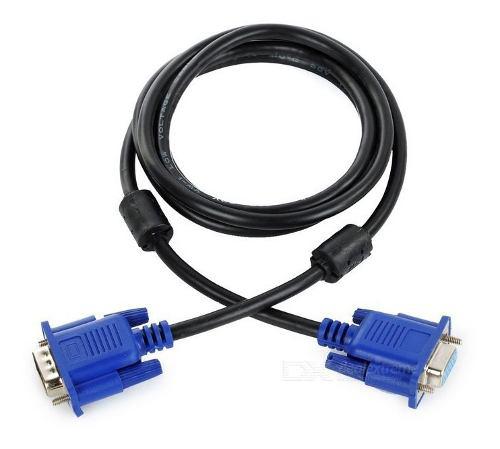 Cable Vga Monitor Pc Macho 5m Doble Filtro 100% Cobre Hq